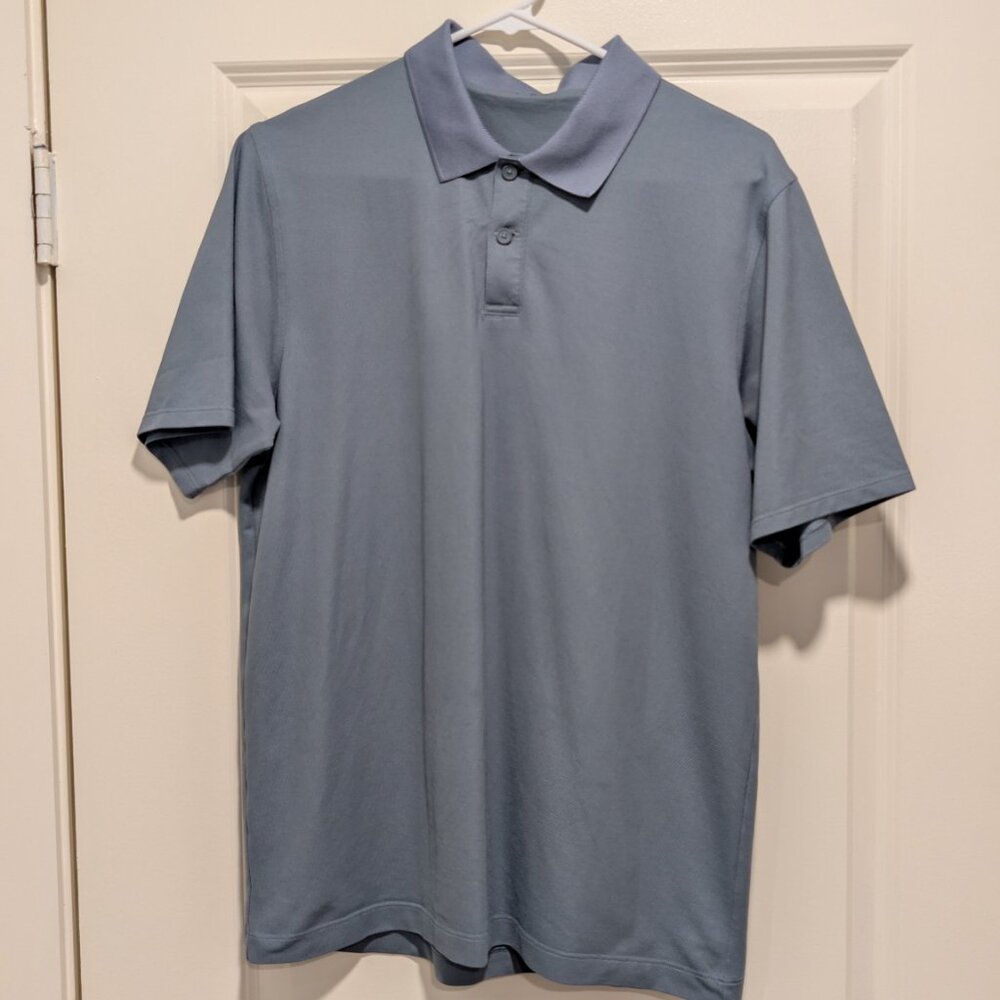 Lululemon Evolution Pique Polo Classic Fit Blue Medium M